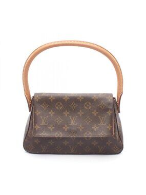 Louis Vuitton Handbag Mini Looping Canvas Leather